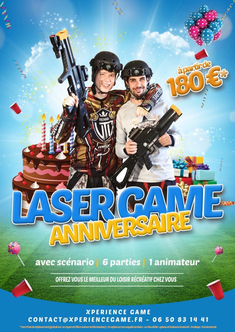 anniversaire laser game